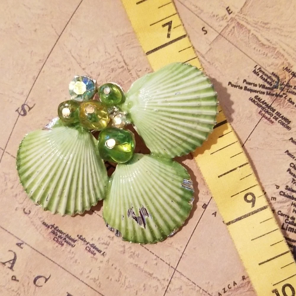 Vintage Sea Shells Brooch